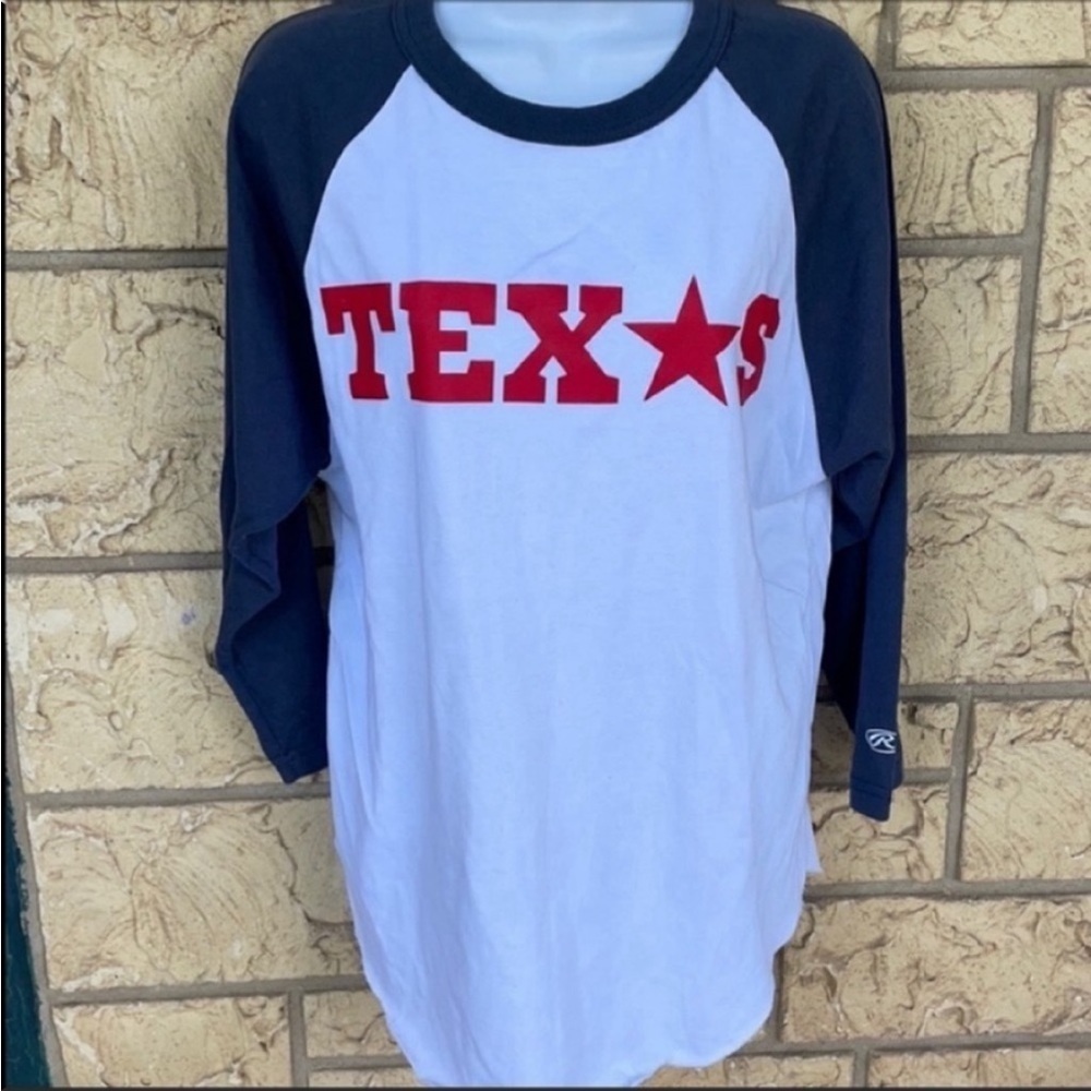 Texas Tee Rawlings Blue & White Texas Flag Star
Size Large